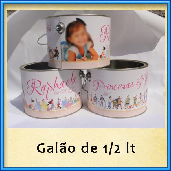 Galão de 1/2 lt em aluminio
